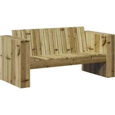 Image of vidaXL Garden Sofa 2 Seater 134x60x62 cm Treated Pine Wood