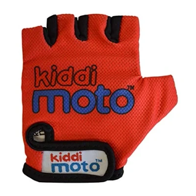 Image of Kiddimoto Kids Cycling Gloves Anti Slip Bike for Boys and Girls Fingerless Mountain BMX, MTB Riding, Gymnastics, Scooters, Skateboard, Balance Bike, Rollerblade.