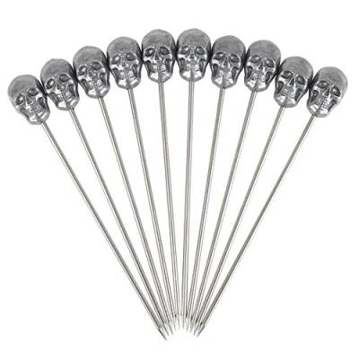 Image of Beaumont Skull Garnish Pick (Pack of 10)