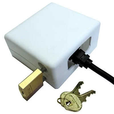 Image of Safetots Locking Single Plug Socket Cover, Baby and Child Safety, Cover for Plugs Socket, Pad Lock Included, Protect The Whilst Protecting