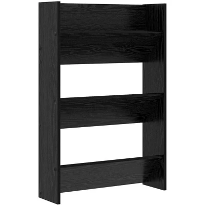 Image of Wall Shoe Cabinet with Shelf mounted Other Storage Black oak Engineered wood Vidaxl