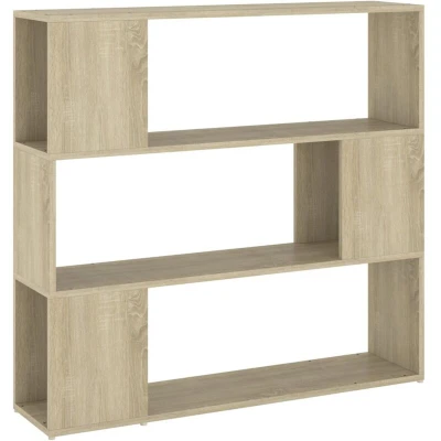 Image of vidaXL Book Cabinet Room Divider Sonoma Oak 100x24x94 cm
