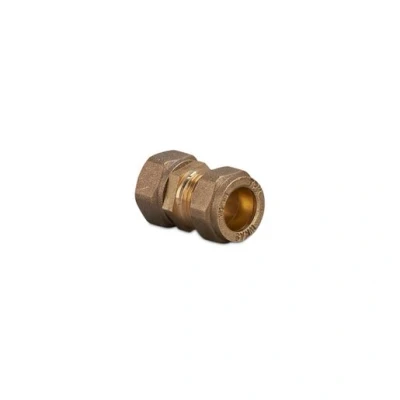 Image of Plumbright Compression Swivel Straight Tap Connector 15mm x 1/2&quot; G32705015