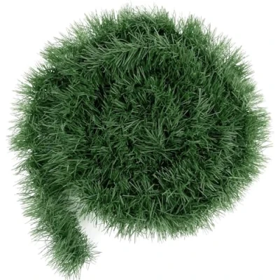 Image of GEEZY Green Christmas Garlands For Home Decoration 2.7m / 9ft Indoor Or Outdoor Garland Stairs, Doors, Fireplaces, Mantles Xmas Decorations Faux Norfolk Pine