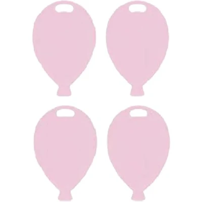 Image of Balloon Shaped Plastic Balloons Weights pack of 10 (Pink)