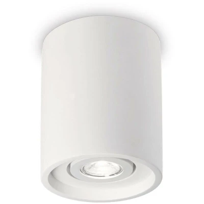 Image of Oak 1 Light Round Surface Mounted Downlight White