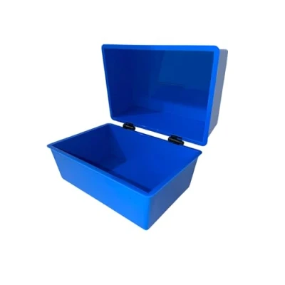Image of indigo® Office Index Record Card Box Filing (Blue, 8&quot; x 5&quot;)