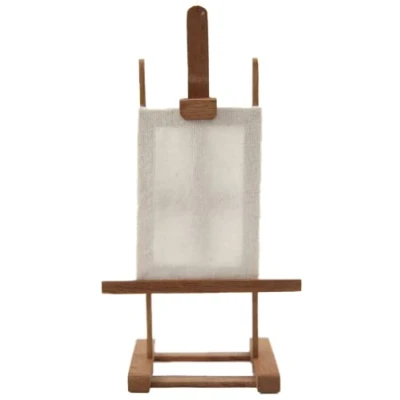 Image of Dolls House Artistic Easel with Canvas Miniature Study Accessory 1:12 Scale
