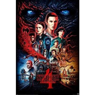 Image of Pyramid International Stranger Things 4 Poster Vecna 61 x 91.5 cm, multicolour, Living Room