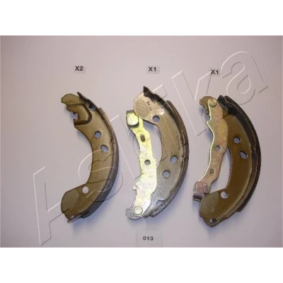 Image of 7701208357 Brake Shoes ASHIKA 55 00 013 Rear Axle 200mm 38mm RENAULT: CLIO 3, 2, NISSAN: Note I, MICRA Tiida Hatchback