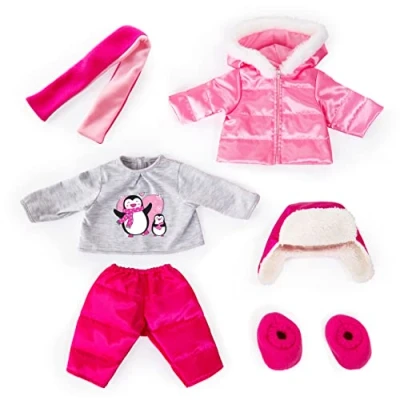 Image of Bayer Design 84613AA Dolls clothing, winter outfit 16 18 inch, ski suit, trousers, jacket, cap, scarf, shoes