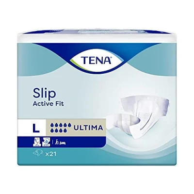Image of Tena Slip Active Fit Ultima Large Case Saver 3 Packs of 21 (Incontinence Slips)
