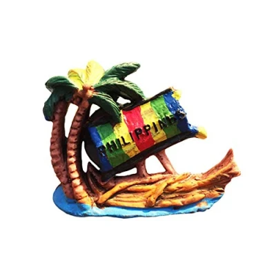 Image of Philippines 3D Coconut Tree Refrigerator Magnet Resin Travel Souvenirs,Handmade Home &amp; Kitchen Decoration Fridge Collection Gift