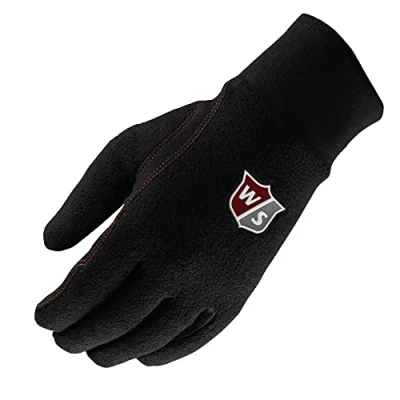 Image of Wilson Men&#039;s W/S Winter Gloves Golf Gloves, Black, Medium