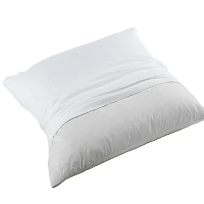 Image of Douceur d&#039;Interieur Pillow Cover 65X65 MOLLETON UNI Blanc