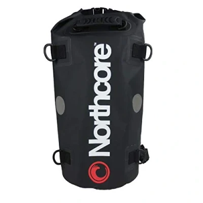 Image of Northcore Surfing and Watersports Accessories 40Ltr Dry Bag Back Pack BLACK Waterproof Sprayproof