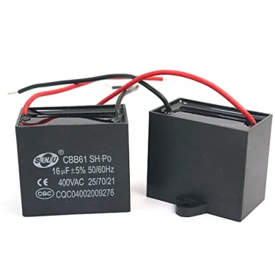Image of DollaTek 2Pcs CBB61 16uF 450V AC 50/60Hz Air Conditioner Fan Motor Running Capacitor