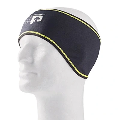 Image of Ultimate Performance Unisex Runner&#039;s Ear Warmer Headband Black/Yellow, One Size