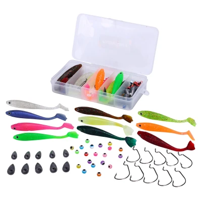 Image of Fish4All Softbait Texas/Carolina Box (50pcs) Lure set