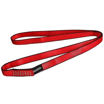 Image of NewDoar CE &amp; UIAA Certified Climbing Sling 16mm Nylon Runners 22KN 4840LB Utility Cord Rock Climbing,Creating Anchors System,Rappelling Gear,Perfect for Tree Work Red/95&#039;&#039;(240cm) 1pcs