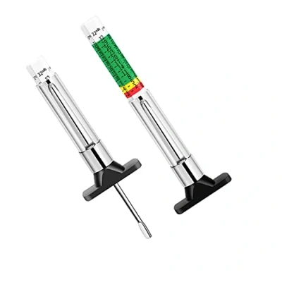 Image of LICQIC Tyre Tread Depth Gauge UK, Color Coded Car Tire Gauge, 32nds, 2 Pcs