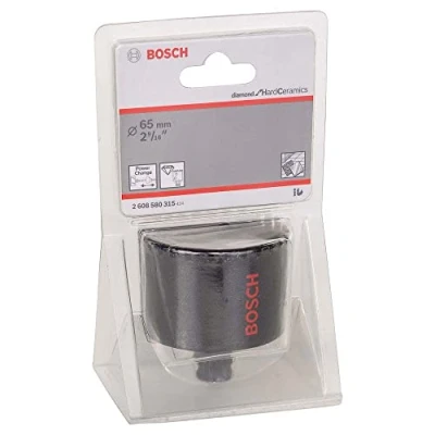 Image of Bosch Professional 1x Diamond Hole Saw for Hard Ceramics (for Stone, Tiles, Ø 65 mm, Accessories Impact Drills)