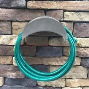 Image of Garden Mile 29cm Hose Hanger, Metal Steel Wall Mounted Reel, Durable Rust Resistant Heavy Duty Car Bracket for Storage with Fixing Screws Tidy Shed Reel Holder