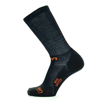 Image of UYN S100243 CYCLING AERO WINTER Socks Men&#039;s Black/Orange 38