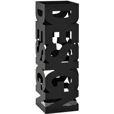 Image of vidaXL Umbrella Stand Design Steel Black