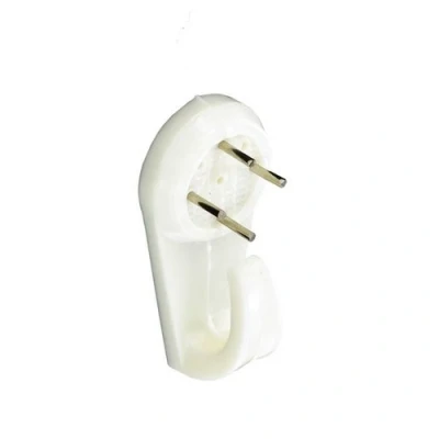 Image of Securit Hard Wall Picture Hooks White (2) 40mm
