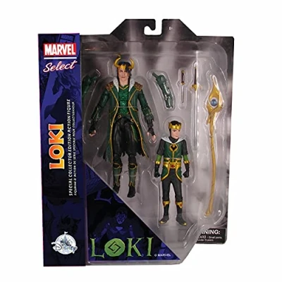 Image of Marvel Select Diamond Loki with Kid Special Collector Edition Action Figure Set