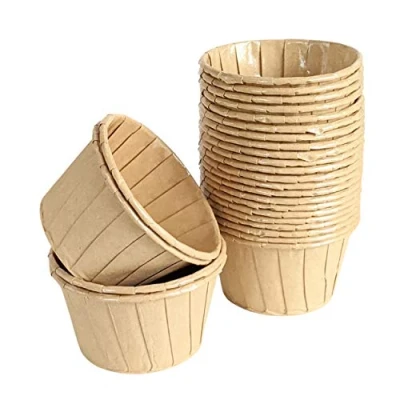 Image of Cups &amp; Cases 48 Pack Chocolate Pleated Baking Standard Size Cupcake