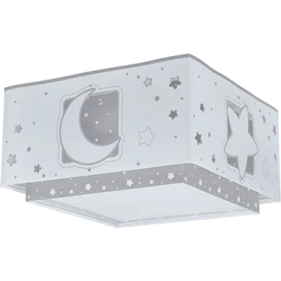 Image of Dalber Moonlight ceiling lamp 1 bulb grey
