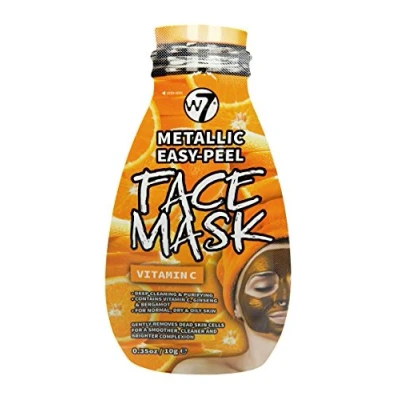 Image of W7 Metallic Easy Peel Vitamin C Face Mask Skin Care Deep Clean &amp; Purifying 10g