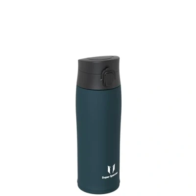 Image of Super Sparrow Insulated Water Bottle Travel Mug 500ml Stainless Steel Bottles BPA Free Leakproof Metal Includes 2 Lids, Straw Lid &amp; Spout