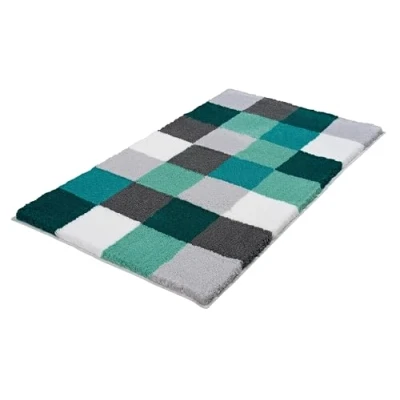 Image of Kleine Wolke &quot;Caro&quot; Bath rug, Green/Grey, 70 x 120 cm