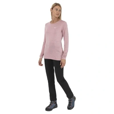 Image of Salewa Puez Melange Dry’ Long Sleeve Tee Women, Zephyr Melange, 2XL, Female