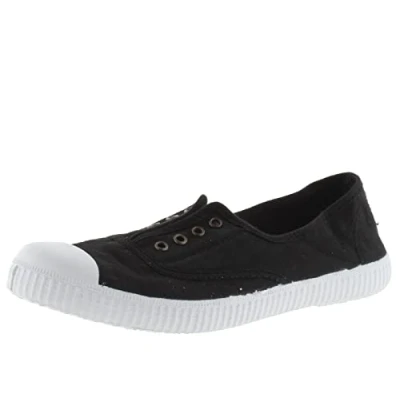 Image of Victoria Tight 5643 black, Unisex Adult&#039;s Low Top Sneakers, Black (10 Negro), 2 UK (36 EU)