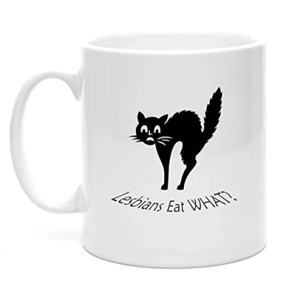 Image of Lesbian Gift Ideas Gifts for Lesbians Eat What Mug Her Fun Mugs LGBTQ Presents Coffee