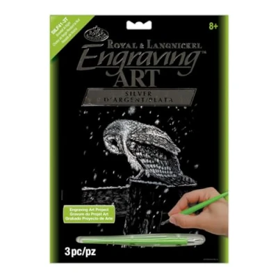 Image of Royal Brush Silver Foil Engraving Art Kit, Multi Colour