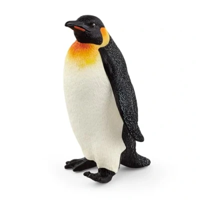 Image of SCHLEICH 14841 Emperor Penguin Wild Life Toy Figurine for children aged 3 8 Years, Black, 2 inch