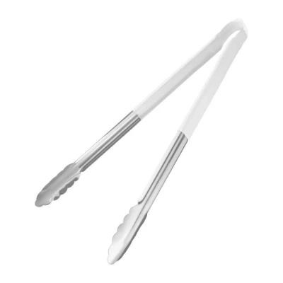 Image of Hygiplas Colour Coded Serving Tong White 405mm