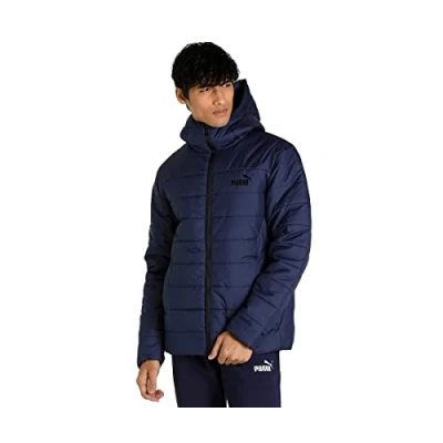 Image of PUMA Men&#039;s Ess Hooded Padded Jacket, Azul, XL