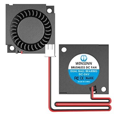 Image of WINSINN 30mm Blower Fan 24V 3010 Dual Ball Bearing 30x10mm Turbine Turbo High Speed (Pack of 2Pcs)