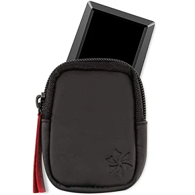 Image of honju Bike genuine leather bag for Bosch Kiox E Bike/Pedelec (display protection, inside pocket keys, protection against scratches &amp; dirt), black