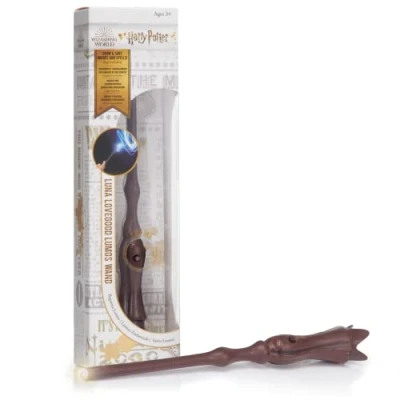 Image of WOW! STUFF Luna Lovegood Lumos Wand 7&quot; Light Up, Official Wizarding World Harry Potter Gifts, Toys and Collectables, Role Play or Dress up Costume Accessory for Fans, Girls Boys, Ages 6 to Adult