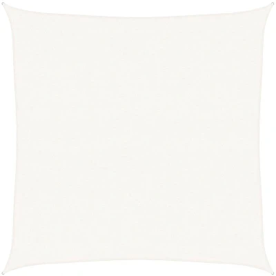 Image of vidaXL Sunshade Sail 160 g/m² White 5x5 m HDPE