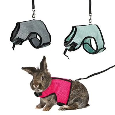 Image of Trixie 61513 Harness for Small Animals Rabbits Nylon 14 19 cm / 25 32 (Assorted Colors)