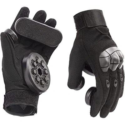 Image of Skateboard Gloves with Spark Pucks, Downhill Slide Gloves, Men Standard Longboard Drift for Sports Brake