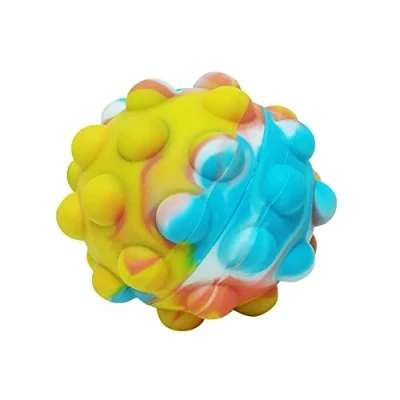 Image of HGL SV21271 Push Popper Fidget Ball, Assorted Designs and Colours